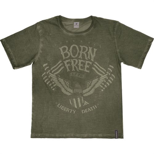 Camiseta Juvenil Abrange Born Free Verde 12