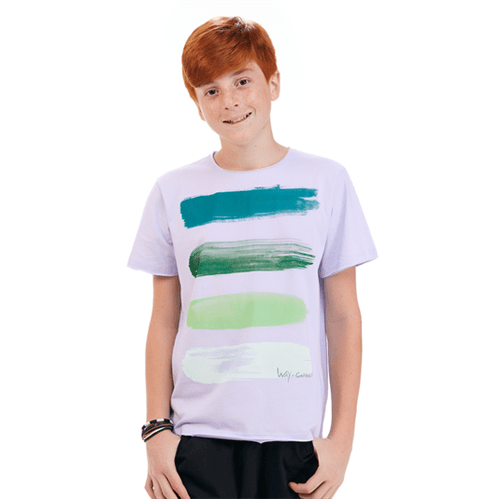 Camiseta Juvenil Abrange Way Brush Lilás 12