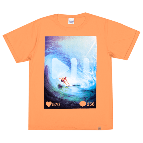 Camiseta Juvenil Abrange Way Surf Alaranjado 12