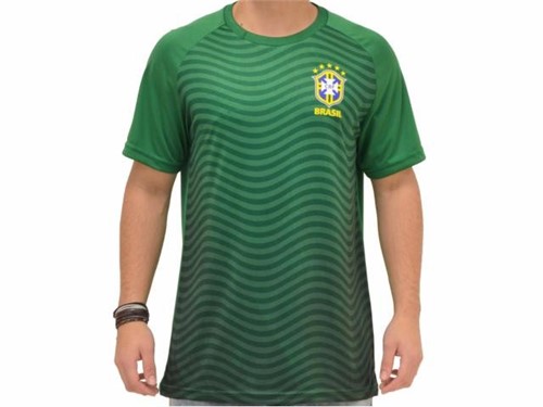 Camiseta Kappa Cbf Brasil Waves Verde