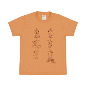 Camiseta Laranja - Bebê Menino -Meia Malha Camiseta Laranja - Bebê Menino - Meia Malha - Ref:33658-12-G