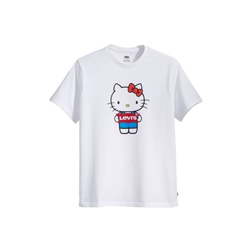Camiseta Levis Logo Batwing Relaxed Hello Kitty - M
