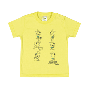 Camiseta Limão - Bebê Menino -Meia Malha Camiseta Verde - Bebê Menino - Meia Malha - Ref:33658-15-G