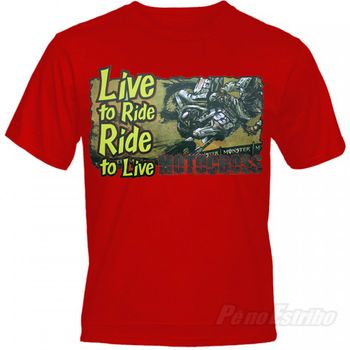 Camiseta Live Moto Show VERMELHO - GGG
