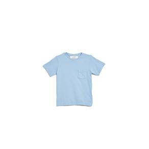 Camiseta Malha Basica Azul Claro Ceu - 8
