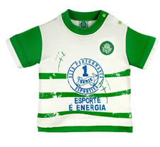Camiseta Manga Curta Bebê Menino Esporte é Energia Palmeiras