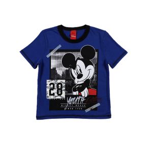 Camiseta Manga Curta Disney Infantil para Menino - Azul 6