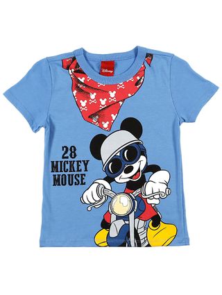 Camiseta Manga Curta Disney Infantil para Menino - Azul