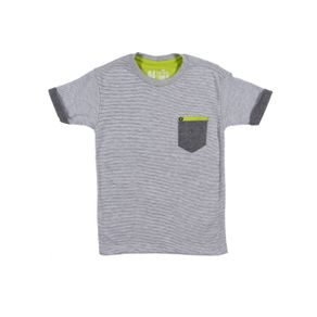Camiseta Manga Curta Infantil para Menino - Cinza 4