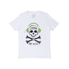 Camiseta Manga Curta Juvenil para Menino - Branco 10