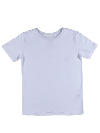 Camiseta Manga Curta Juvenil para Menino - Branco