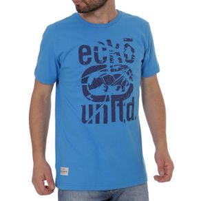 Camiseta Manga Curta Masculina Azul GG