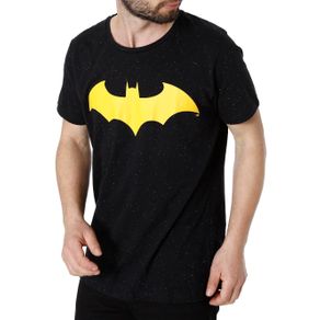 Camiseta Manga Curta Masculina Batman Preto P