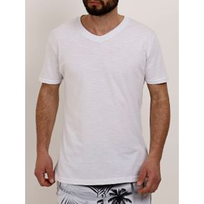 Camiseta Manga Curta Masculina Branco M