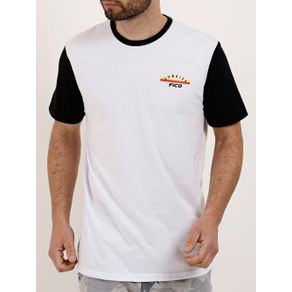 Camiseta Manga Curta Masculina Branco P