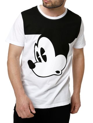 Camiseta Manga Curta Masculina Disney Branco