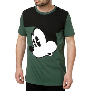 Camiseta Manga Curta Masculina Disney Verde M