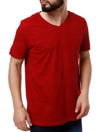 Camiseta Manga Curta Masculina Fido Dido Vermelho