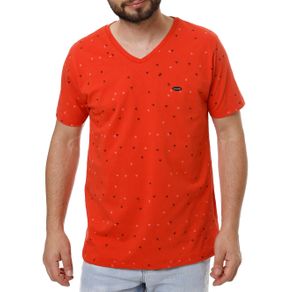 Camiseta Manga Curta Masculina no Stress Coral G