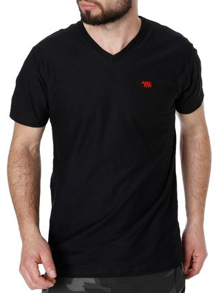 Camiseta Manga Curta Masculina Preto