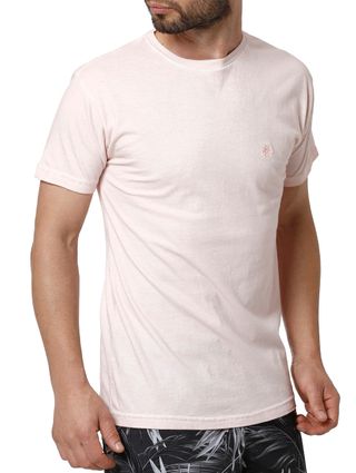 Camiseta Manga Curta Masculina Rosa