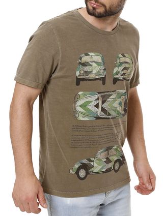 Camiseta Manga Curta Masculina Vels Verde
