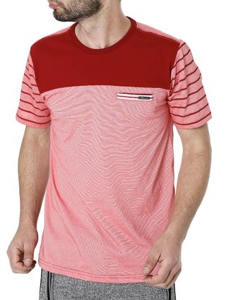 Camiseta Manga Curta Masculina Vermelho