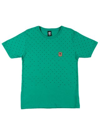 Camiseta Manga Curta no Stress Juvenil para Menino - Verde
