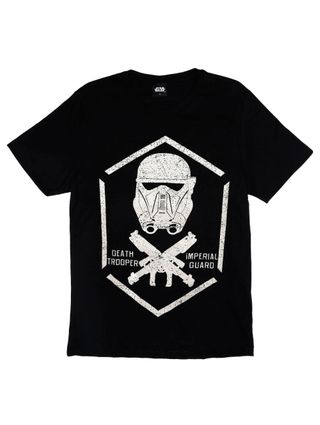 Camiseta Manga Curta Star Wars Juvenil para Menino - Preto