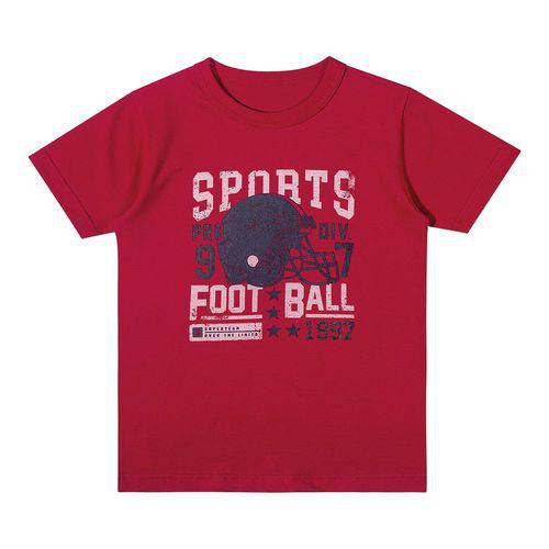 Camiseta Marisol Play Futebol Americano Menino Vermelho