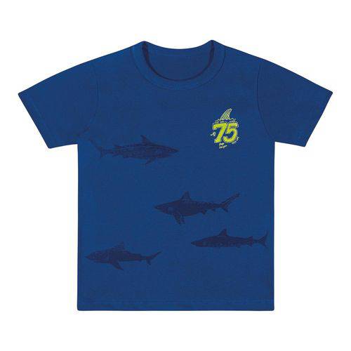 Camiseta Marisol Play Tubarão Menino Azul