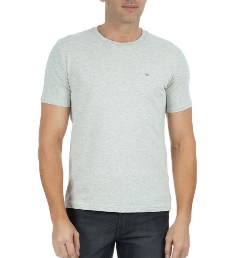 Camiseta Masculina Cinza Claro - 1