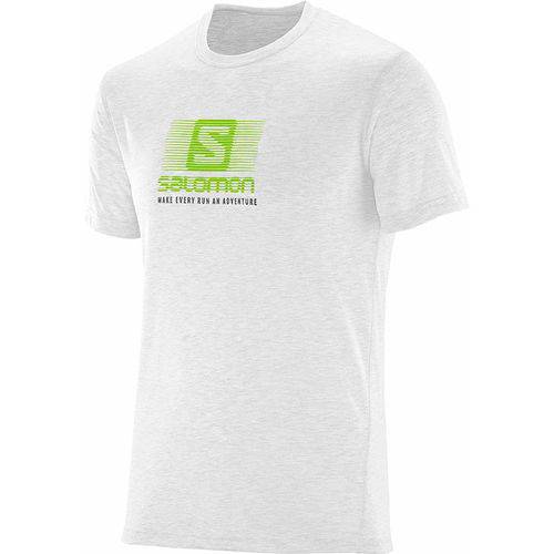 Camiseta Masculina Salomon Running Ssbranco Tam. M