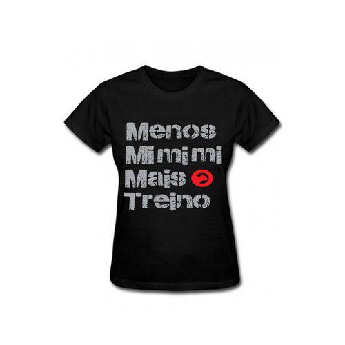 Camiseta Menos Mimimi - Preta