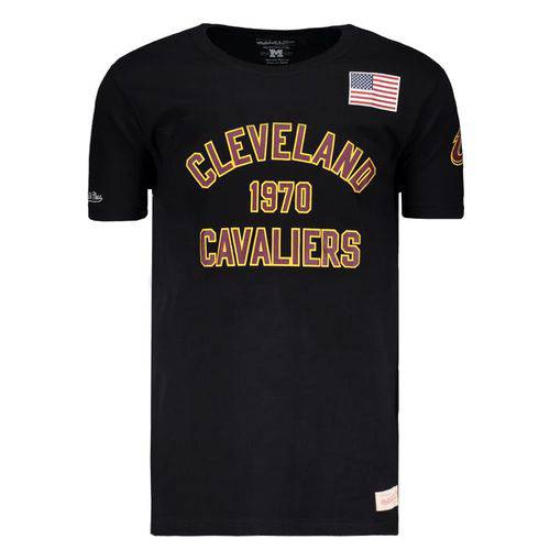 Camiseta Mitchell & Ness NBA Cleveland Cavaliers 1970 Preta - Mitchell & Ness