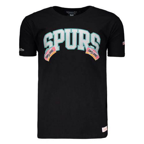 Camiseta Mitchell & Ness NBA San Antonio Spurs Preta - Mitchell & Ness