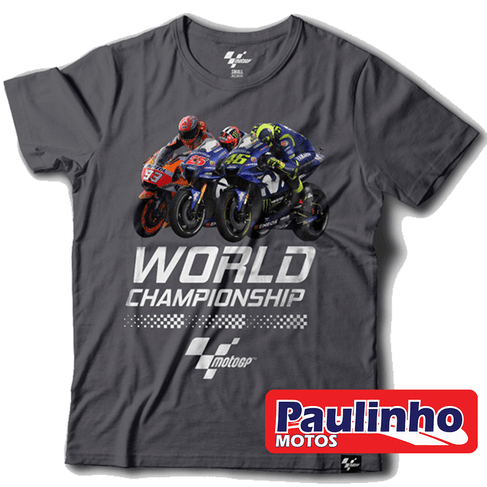Camiseta Moto GP FAN Championship Cinza