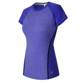 Camiseta New Balance Trinamic Short Sleeve Top Feminina Rosa Camiseta New Balance Trinamic Short Sleeve Top Feminina Roxa - G