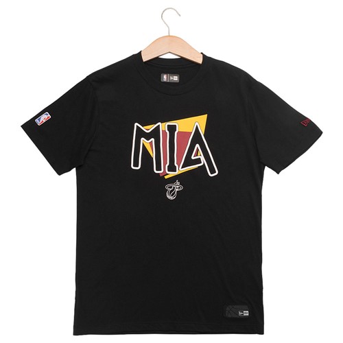 Camiseta New Era 90 S City Miami Heat Masculina