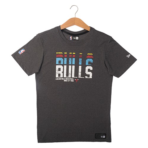 Camiseta New Era Neon Corrosao Color Chicago Bulls Masculina