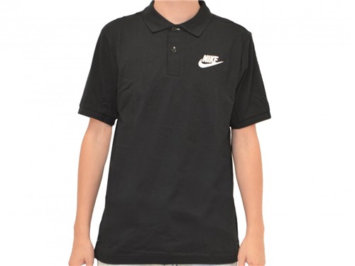 Camiseta Nike Casual Polo Nsw Sportwear Preto