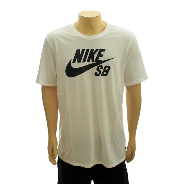 Camiseta Nike SB Classic White/Black (P)