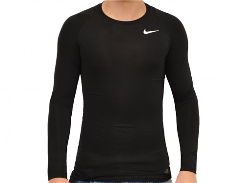 Camiseta Nike Térmica Pro Compression Ml Preto