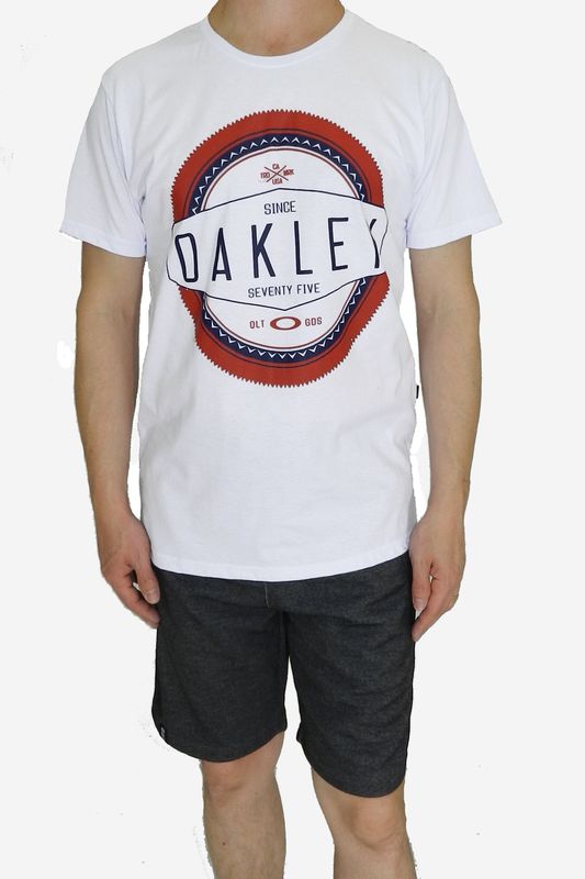 Camiseta Oakley Saw Branca Tam. G