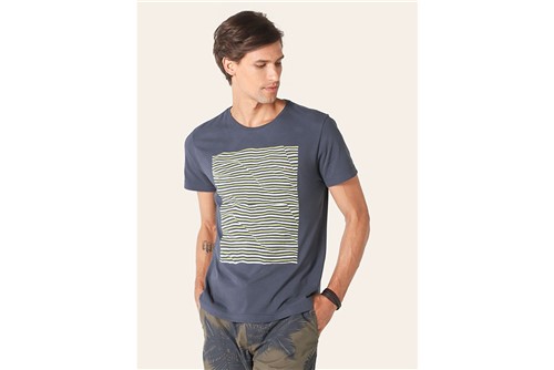 Camiseta Paper Curves - Marinho - P
