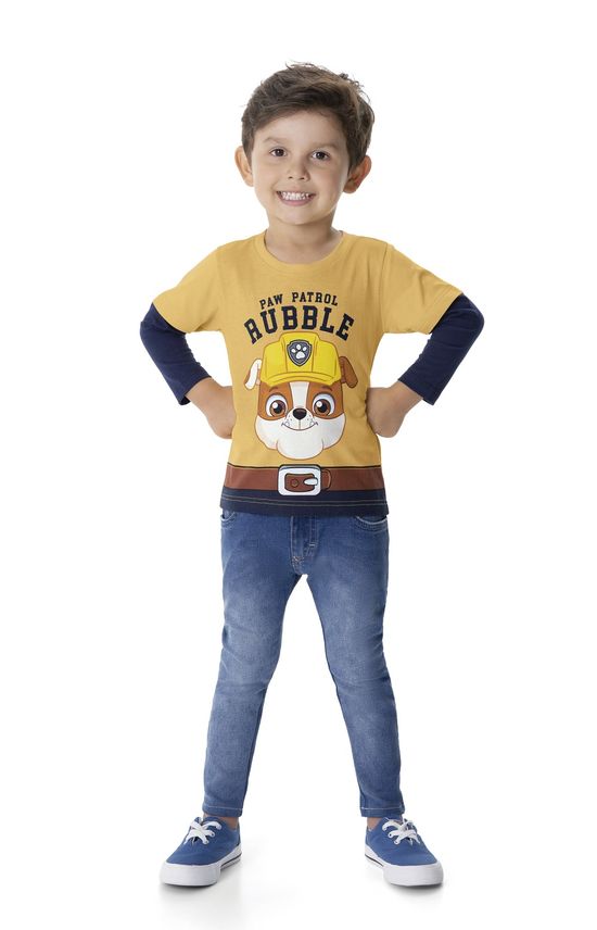 Camiseta Patrulha Canina® Menino Malwee Kids Amarelo - 1