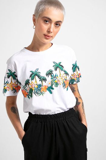 Camiseta Pixel Flowers-P