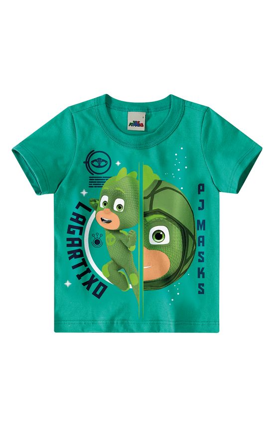 Camiseta PJ Masks® Menino Malwee Kids Verde Claro - 1