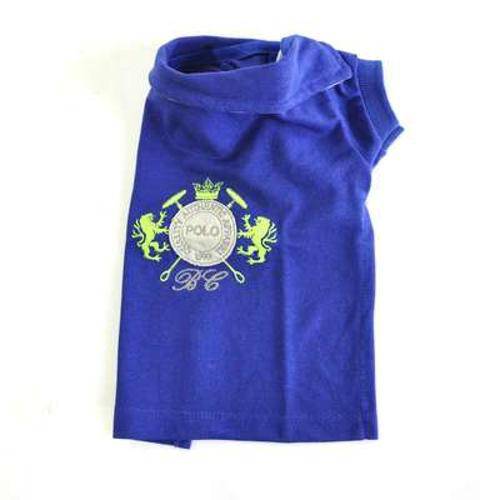 Camiseta Polo Bichinho Chic Azul Tamanho 6
