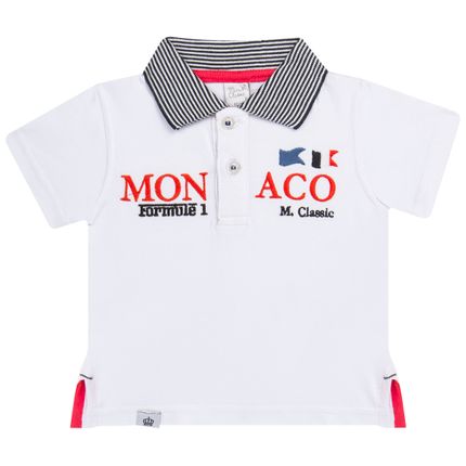 Camiseta Polo em Cotton Racing - Mini & Classic